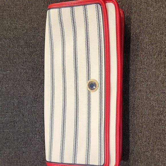 Coach St James Legacy Limited Edition Red White Blue Clutch - Picture 11 of 11